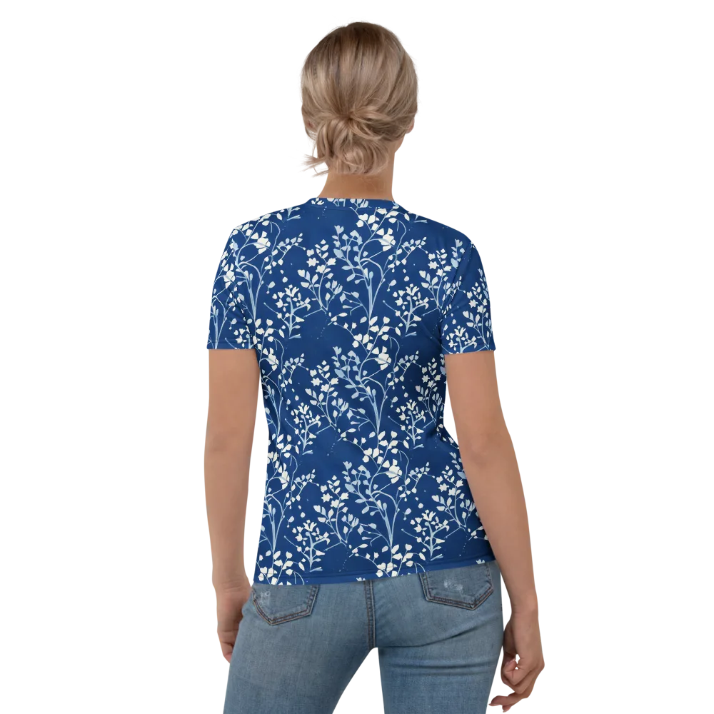 Indigo Reverie on Women's Crew Neck T-Shirt — Back