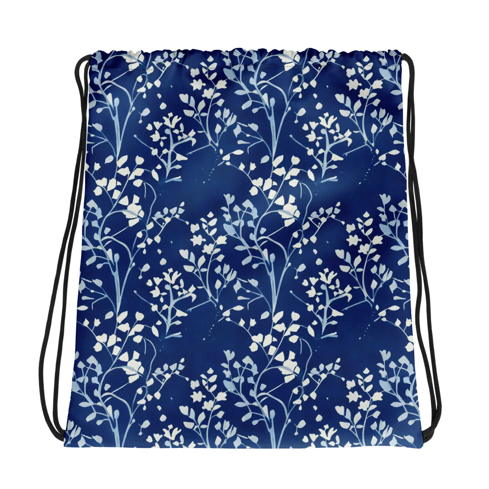 Indigo Reverie on Drawstring Bag — Photo