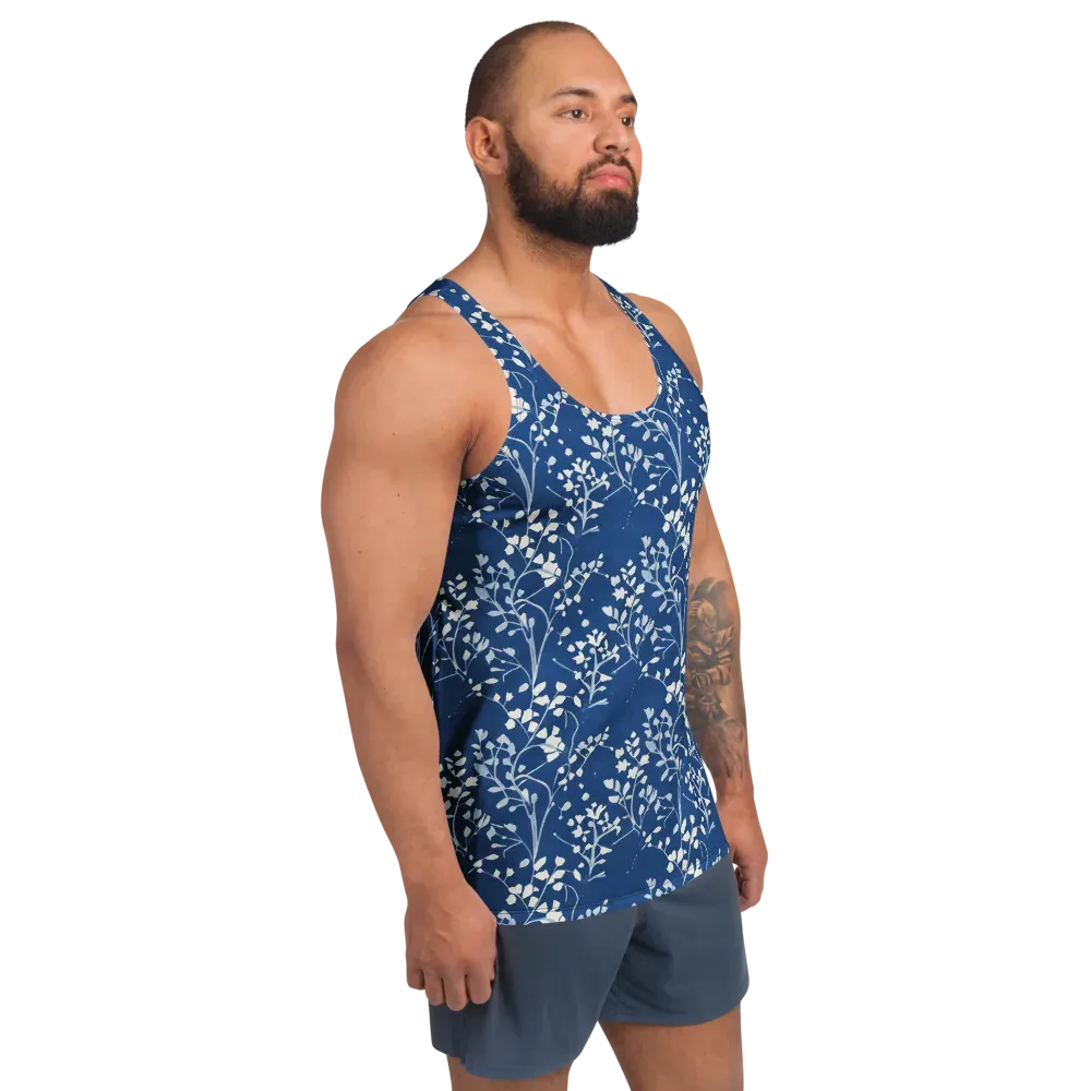 Indigo Reverie on Men's Tank Top — Right Front