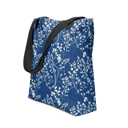 Indigo Reverie on a Tote Bag