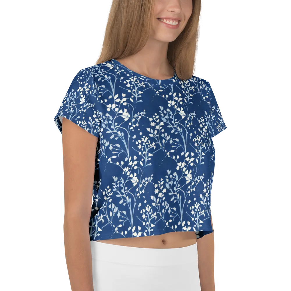 Indigo Reverie on Crop Tee — Right