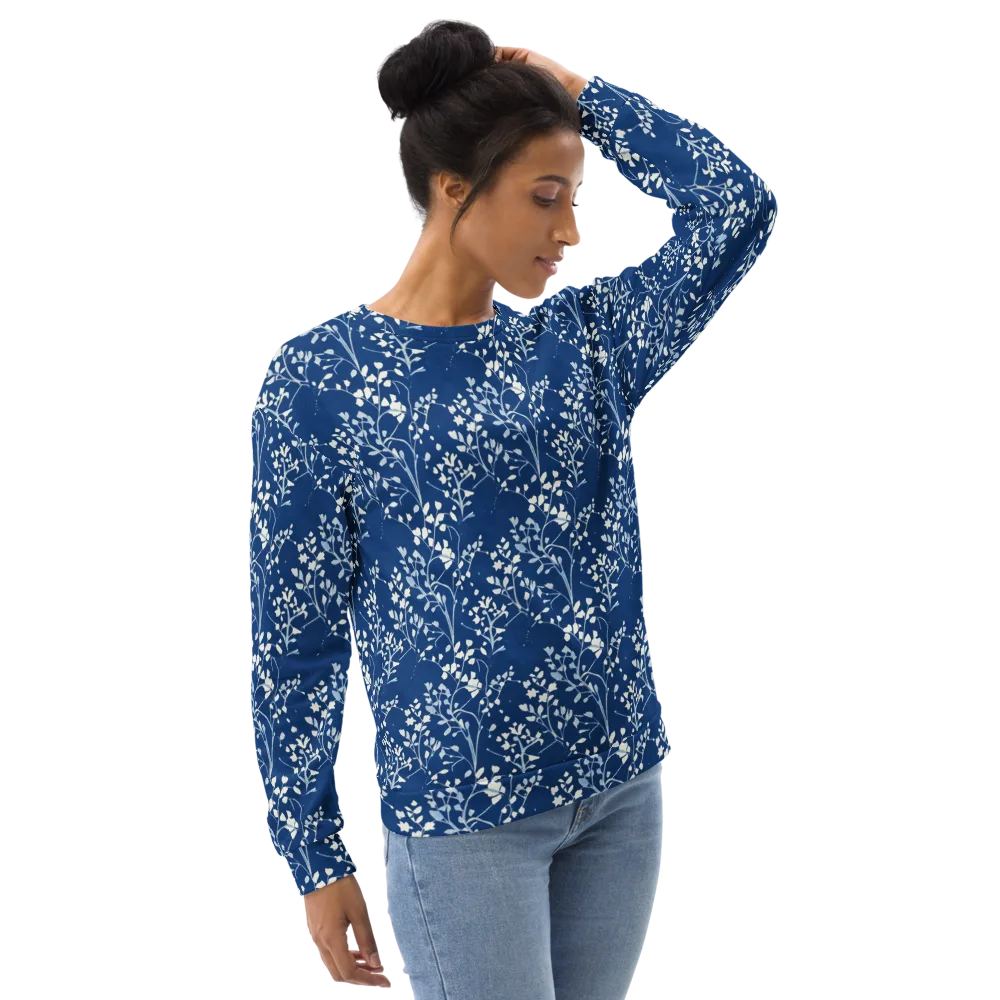 Indigo Reverie on Sweatshirt — Right Front