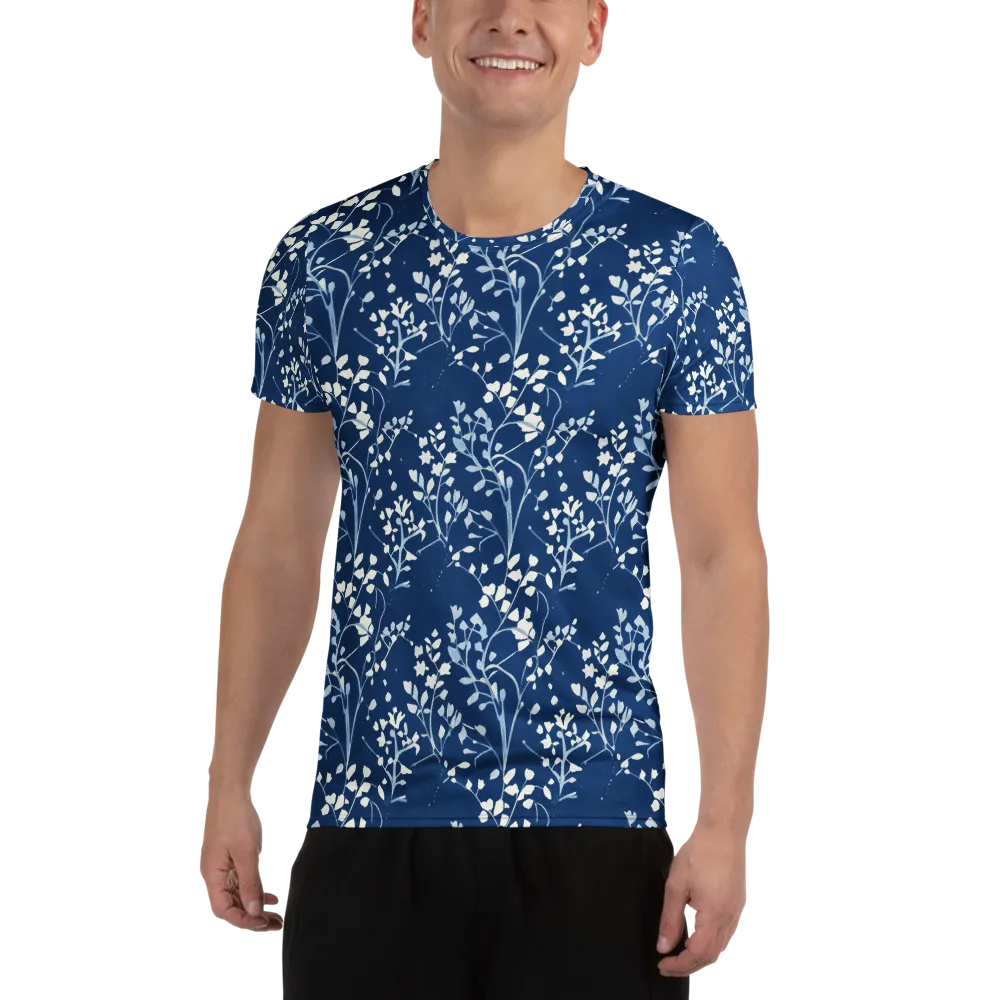 Indigo Reverie on Men's Athletic T-Shirt — Front