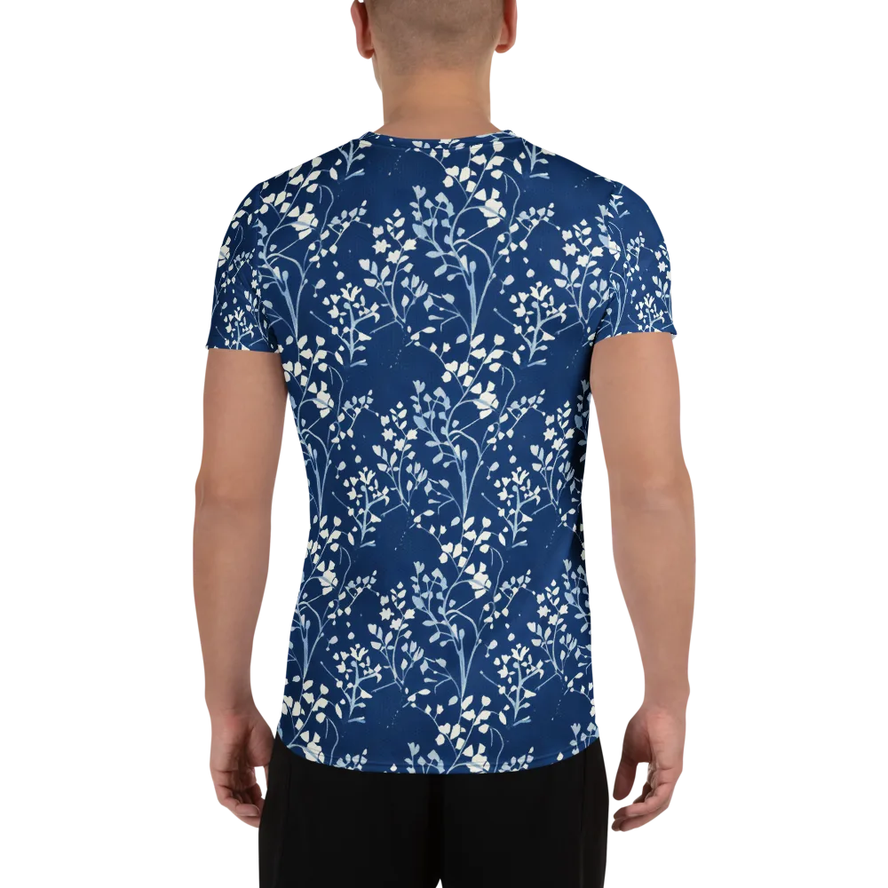 Indigo Reverie on Men's Athletic T-Shirt — Back