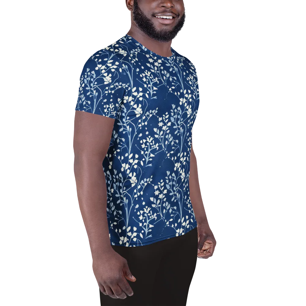 Indigo Reverie on Men's Athletic T-Shirt — Right