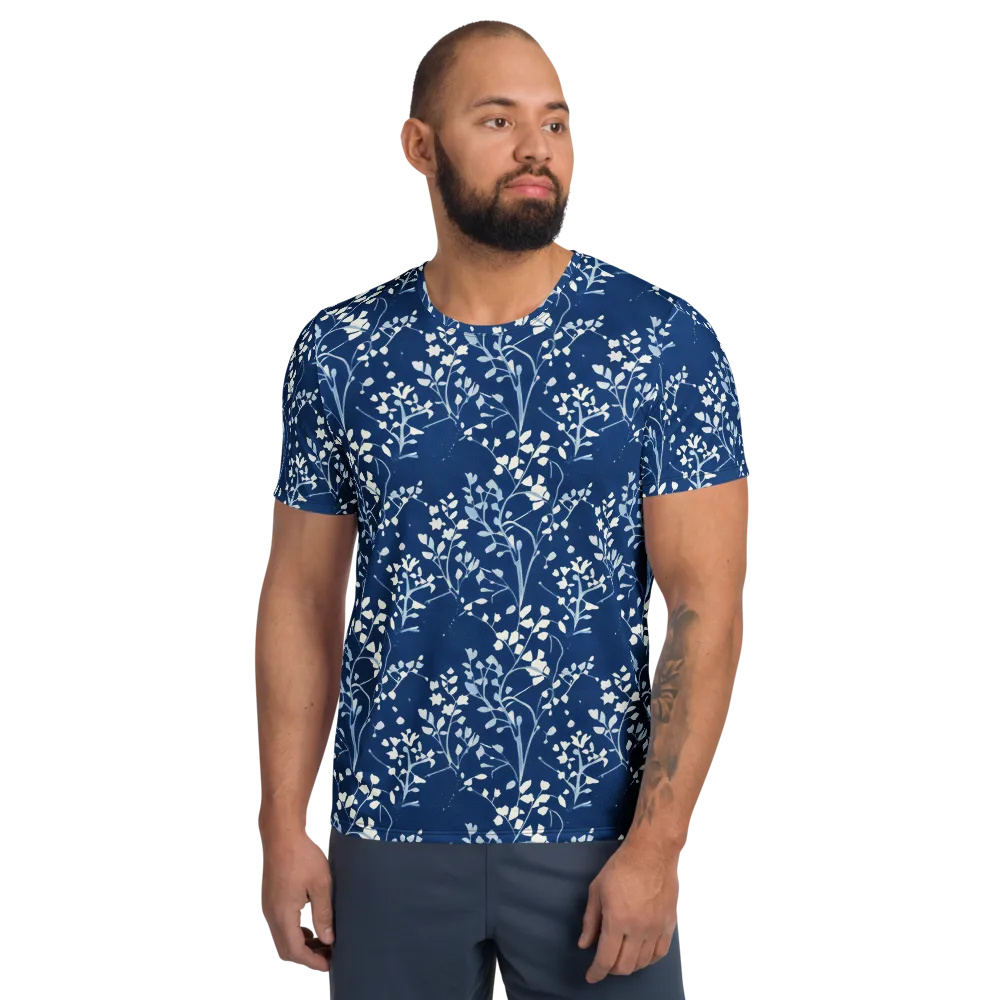 Indigo Reverie on Men's Athletic T-Shirt — Front