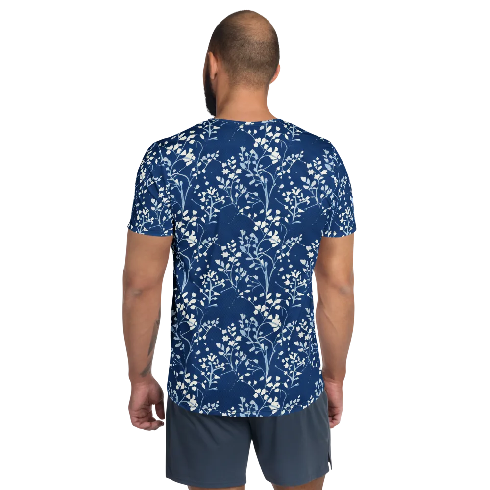 Indigo Reverie on Men's Athletic T-Shirt — Back