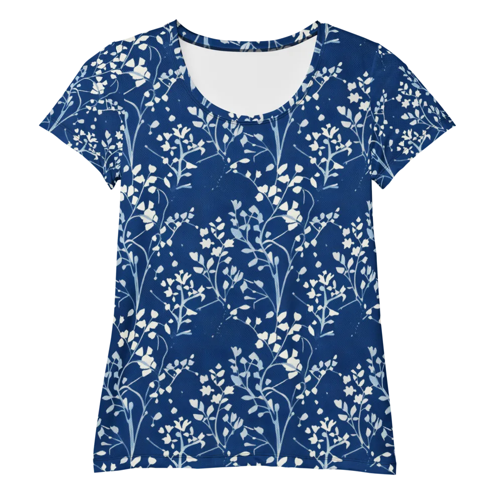 Indigo Reverie on Women's Athletic T-Shirt — Front