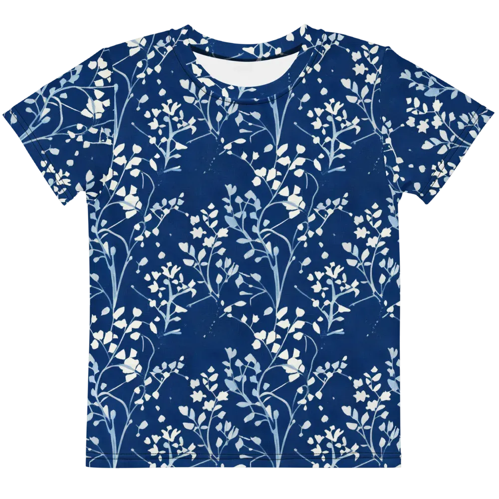 Indigo Reverie on Kids Crew Neck T-Shirt — Front