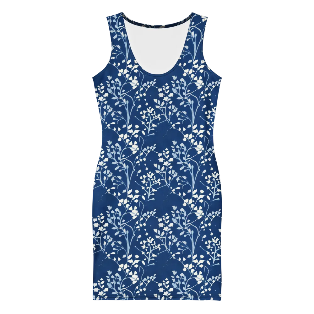 Indigo Reverie on Bodycon Dress — Front