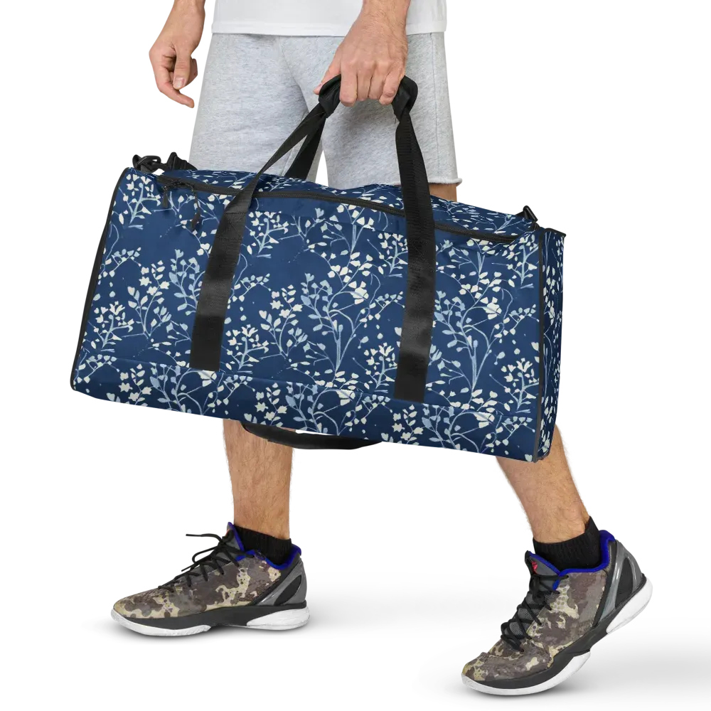 Indigo Reverie on Duffle Bag — Front