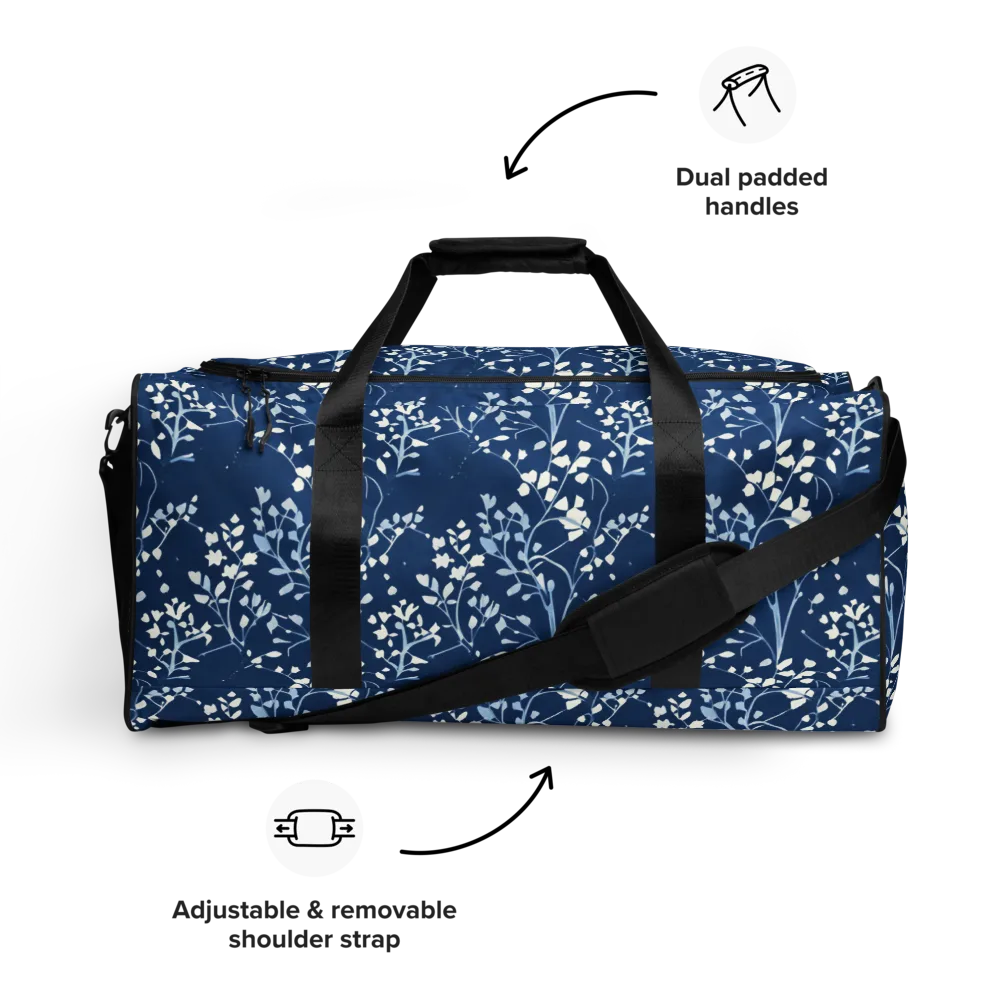 Indigo Reverie on Duffle Bag — Front