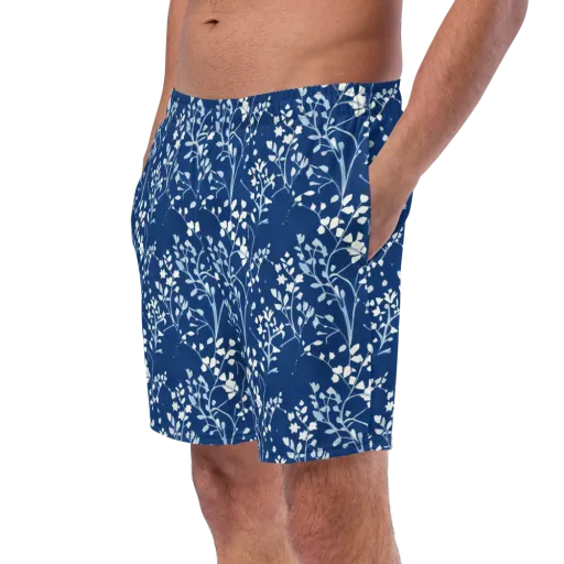 Indigo Reverie on a Swim Trunks