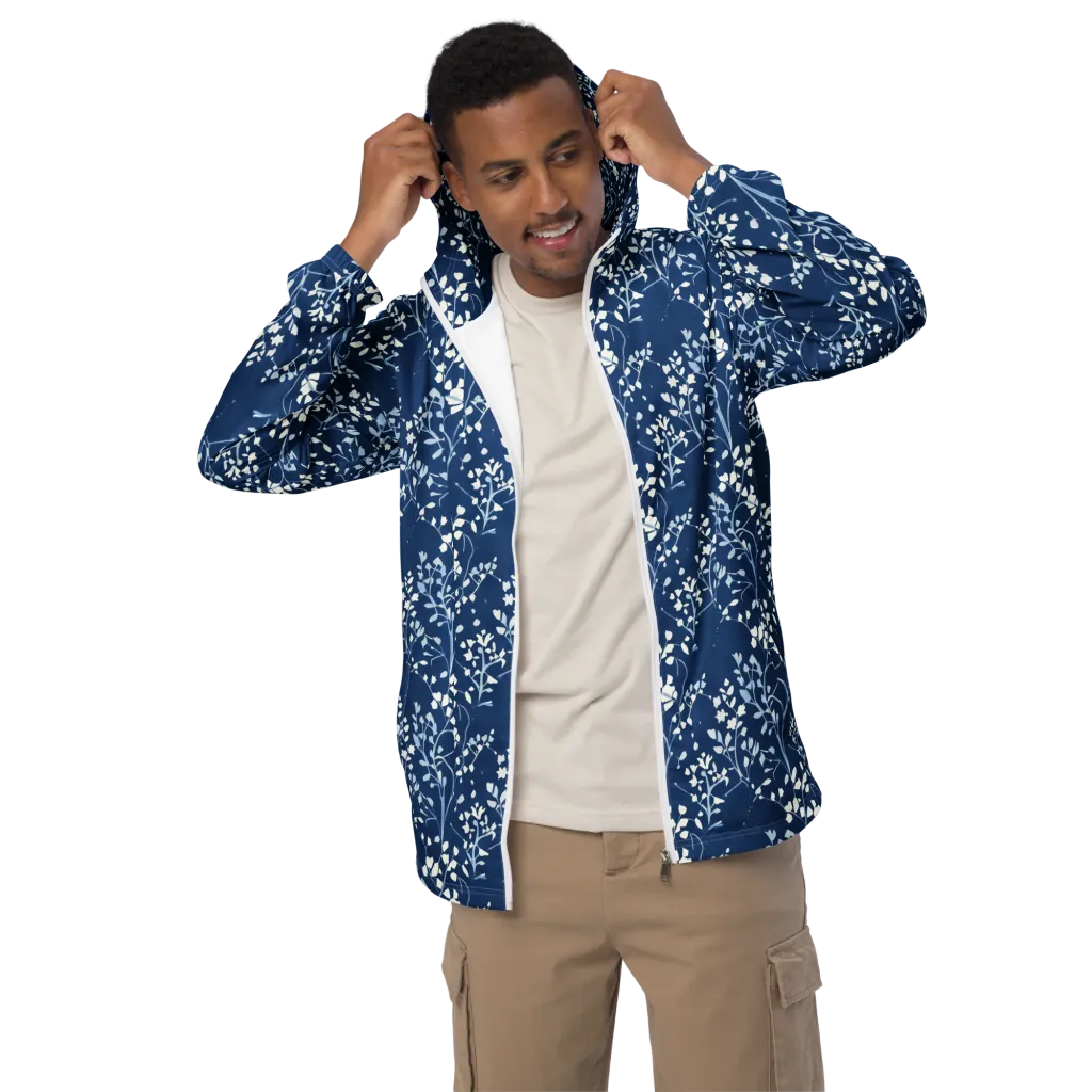 Indigo Reverie on Men's Windbreaker — Front
