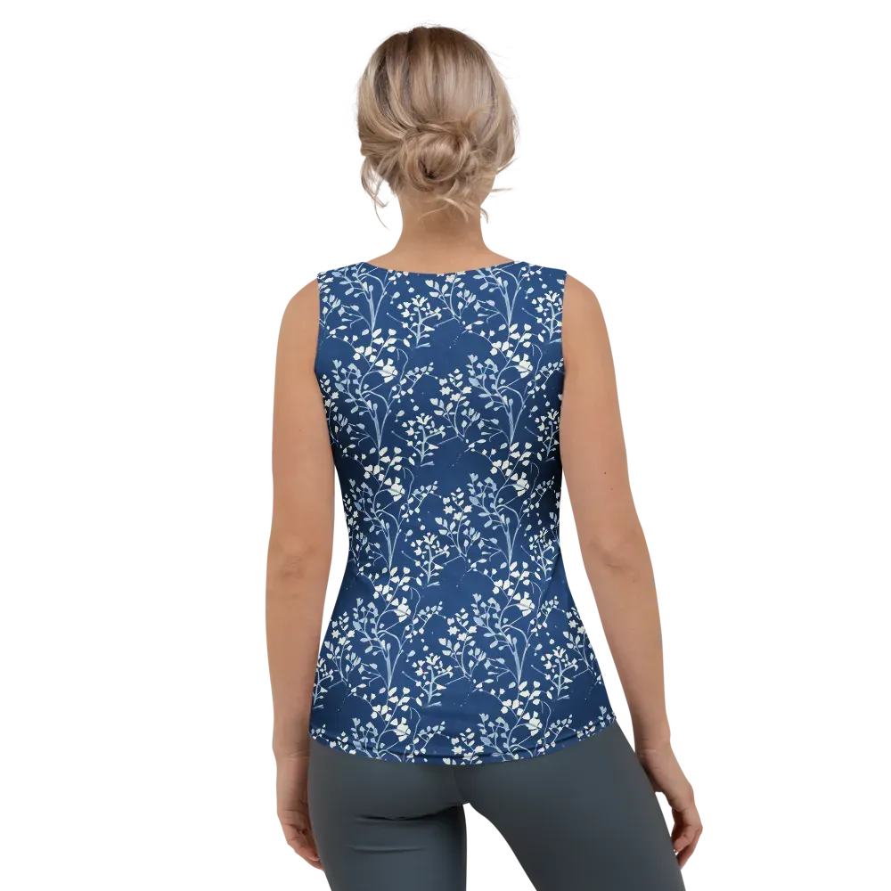 Indigo Reverie on Women's Tank Top — Back