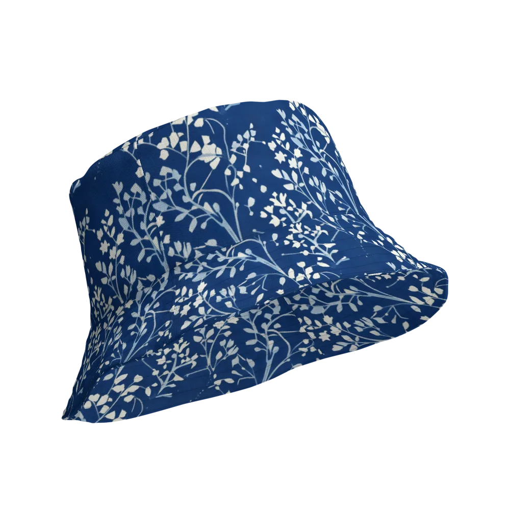 Indigo Reverie on Reversible Bucket Hat — Product details Outside