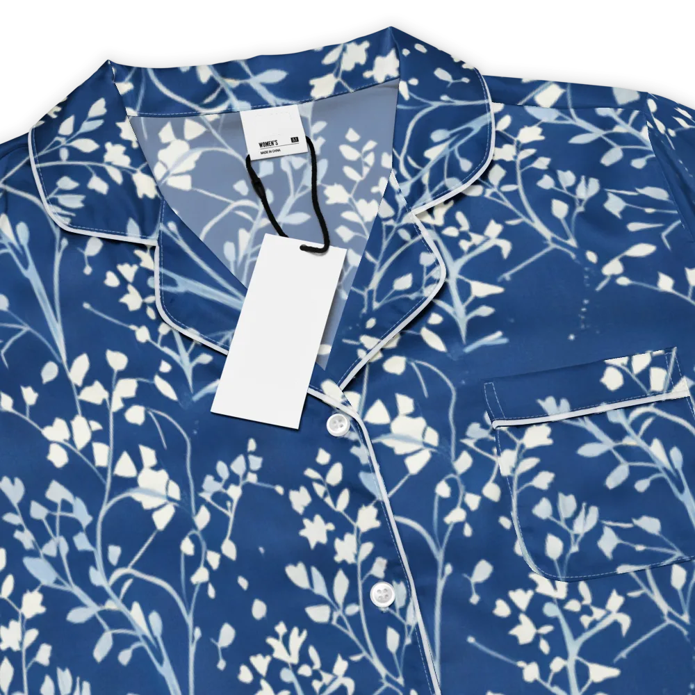 Indigo Reverie on Women's Short Sleeve Pajama Top — Product details