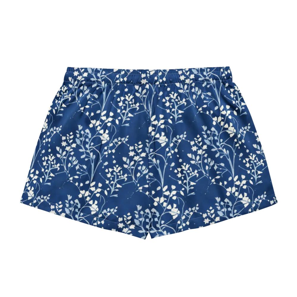 Indigo Reverie on Women's Pajama Shorts — Back
