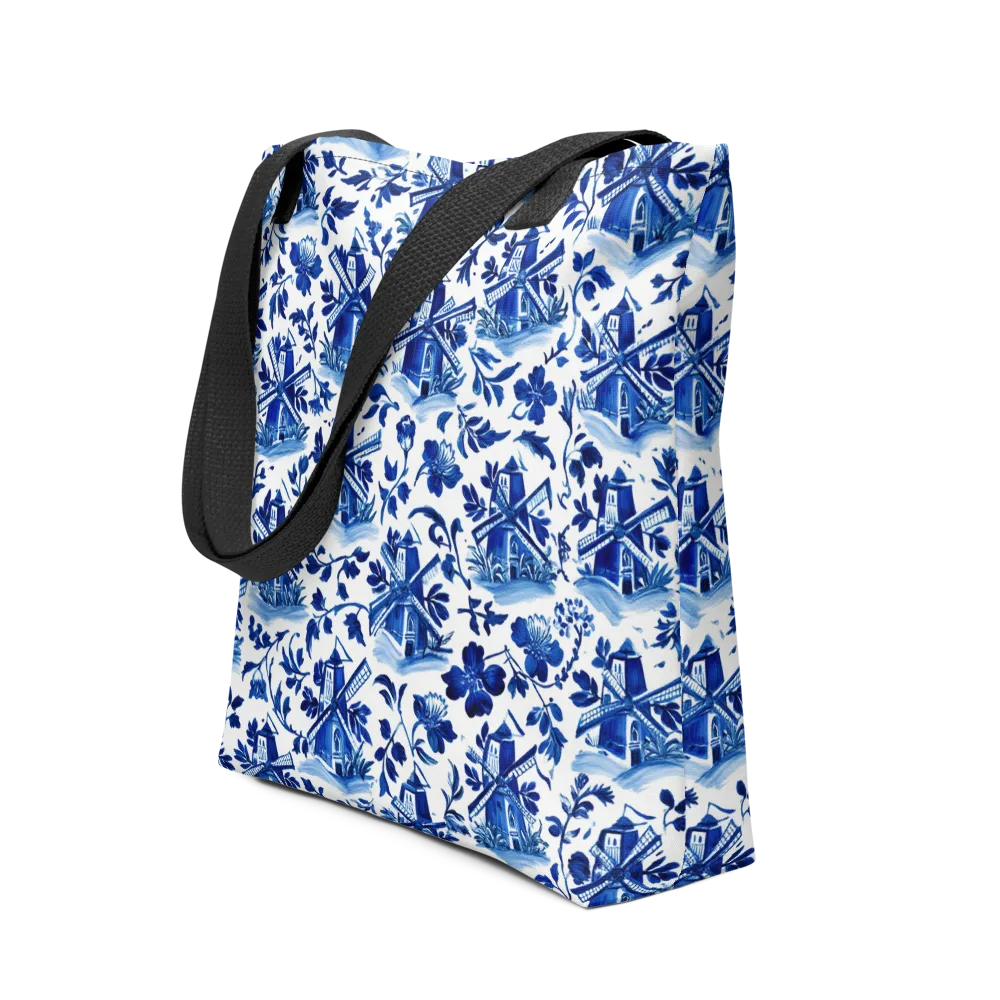 Blue Delft Garden on Tote Bag — Front