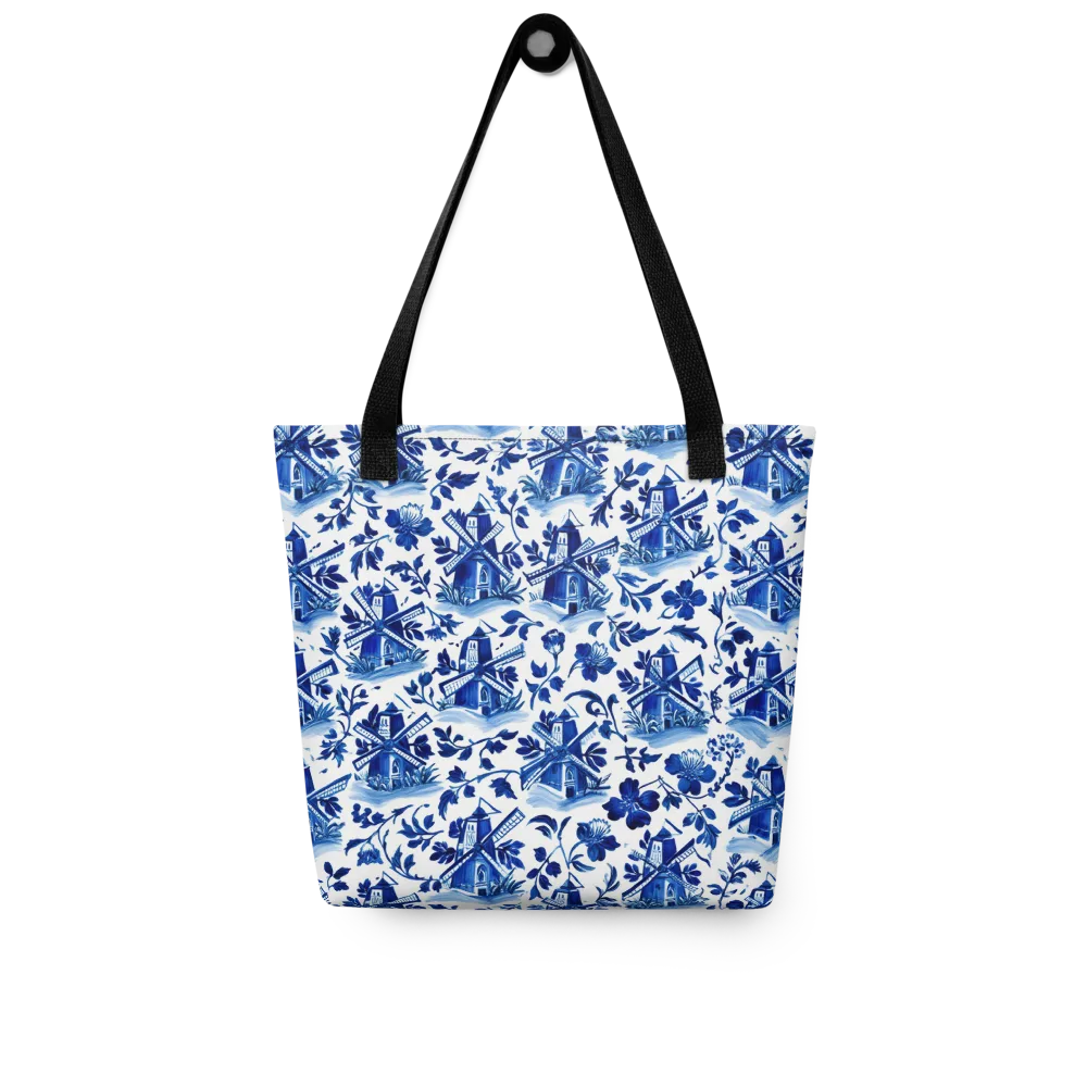 Blue Delft Garden on Tote Bag — Front