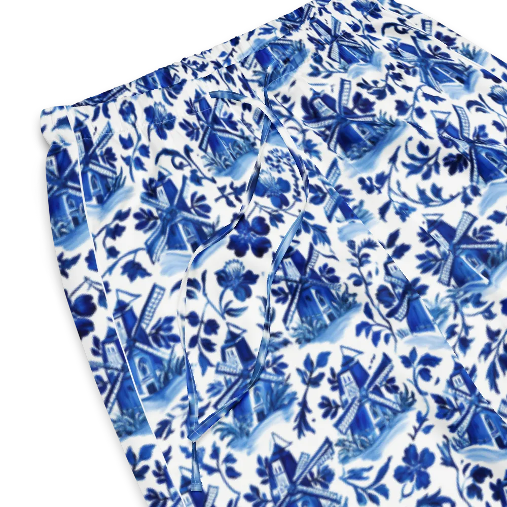 Blue Delft Garden on Women's Pajama Pants — Product details