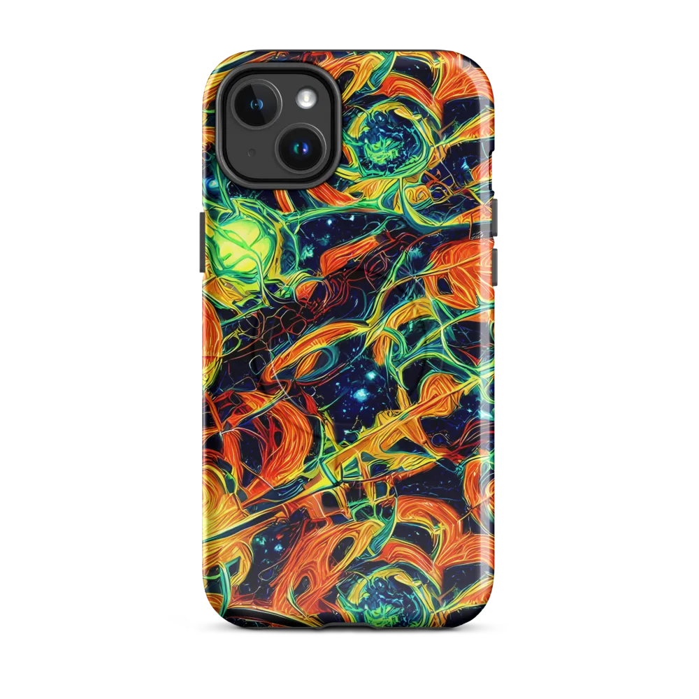 Neon Ember Garden on MagSafe Tough Case for iPhone® — Front