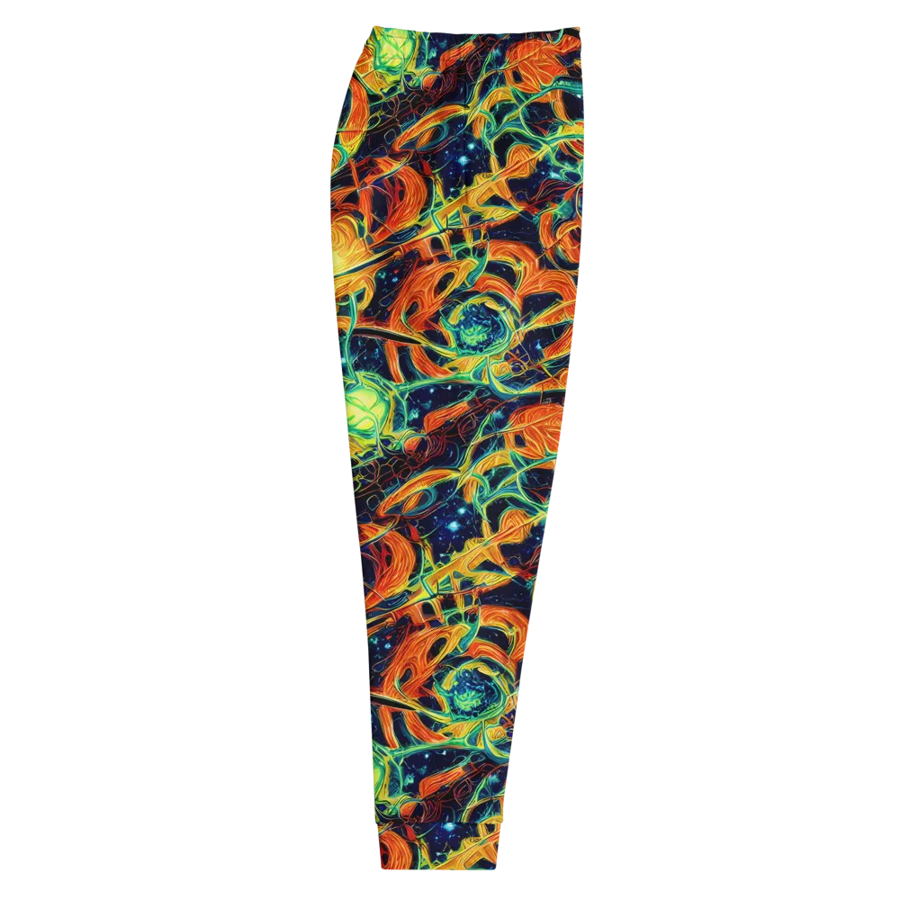Neon Ember Garden on Men's Joggers — Right