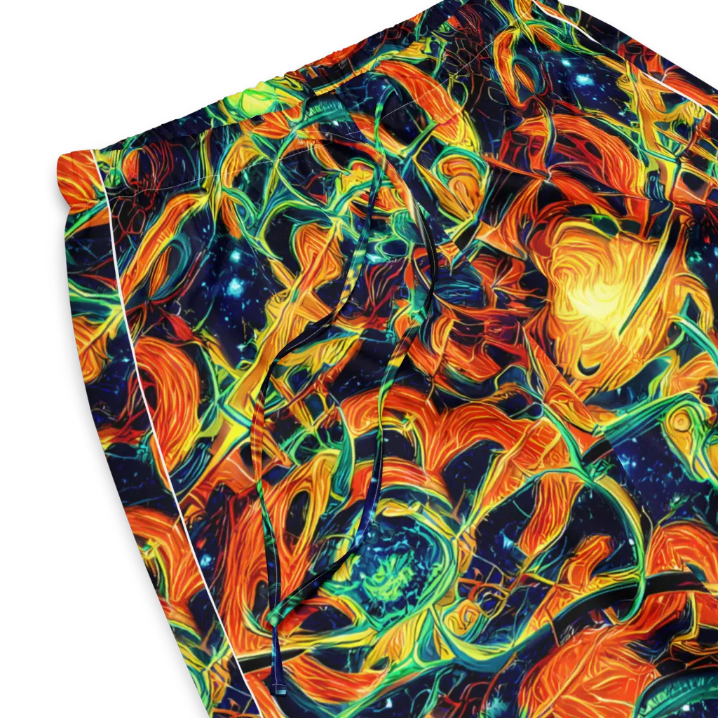 Neon Ember Garden on Women's Pajama Pants — Product details