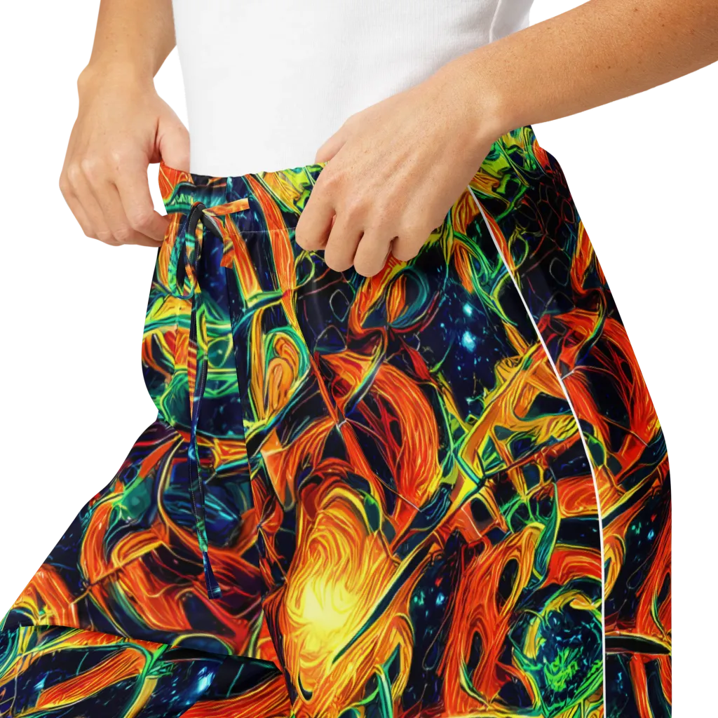 Neon Ember Garden on Women's Pajama Pants — Product details