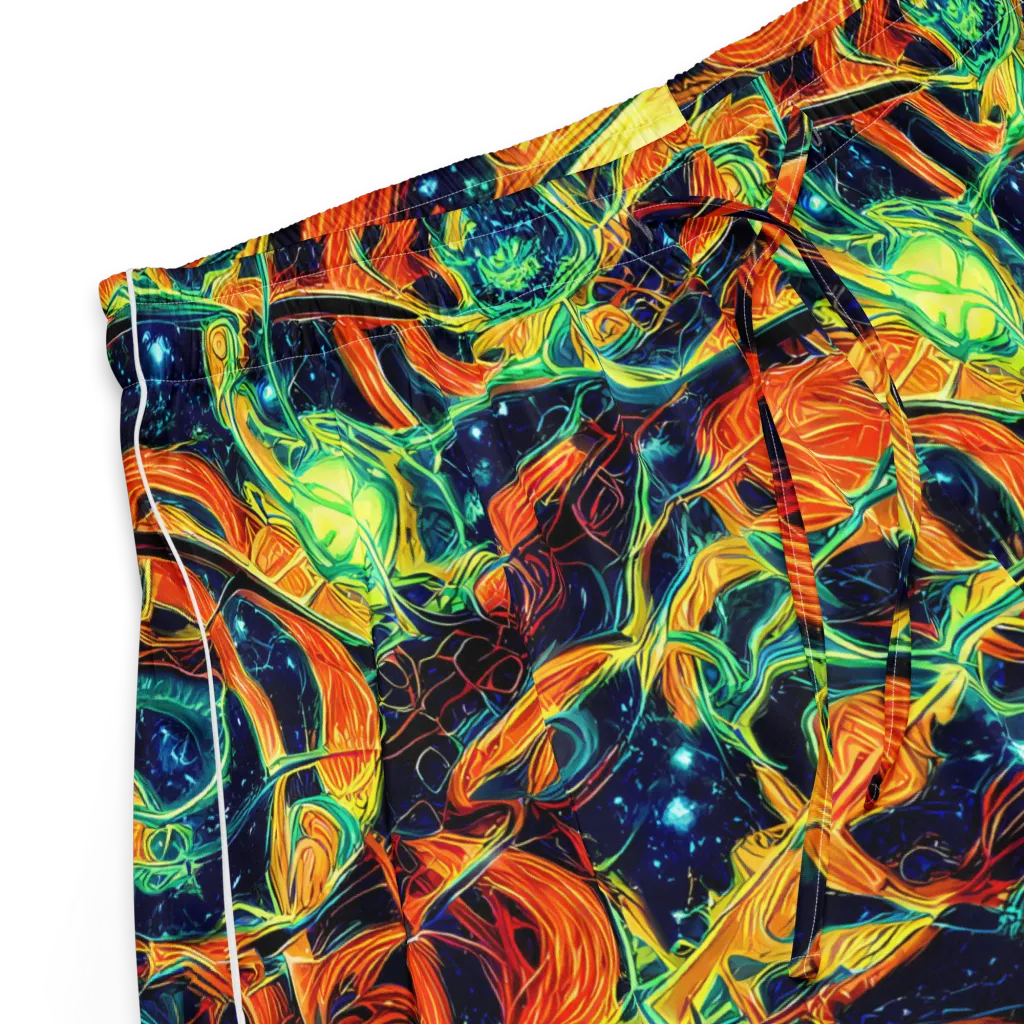 Neon Ember Garden on Women's Pajama Shorts — Product details
