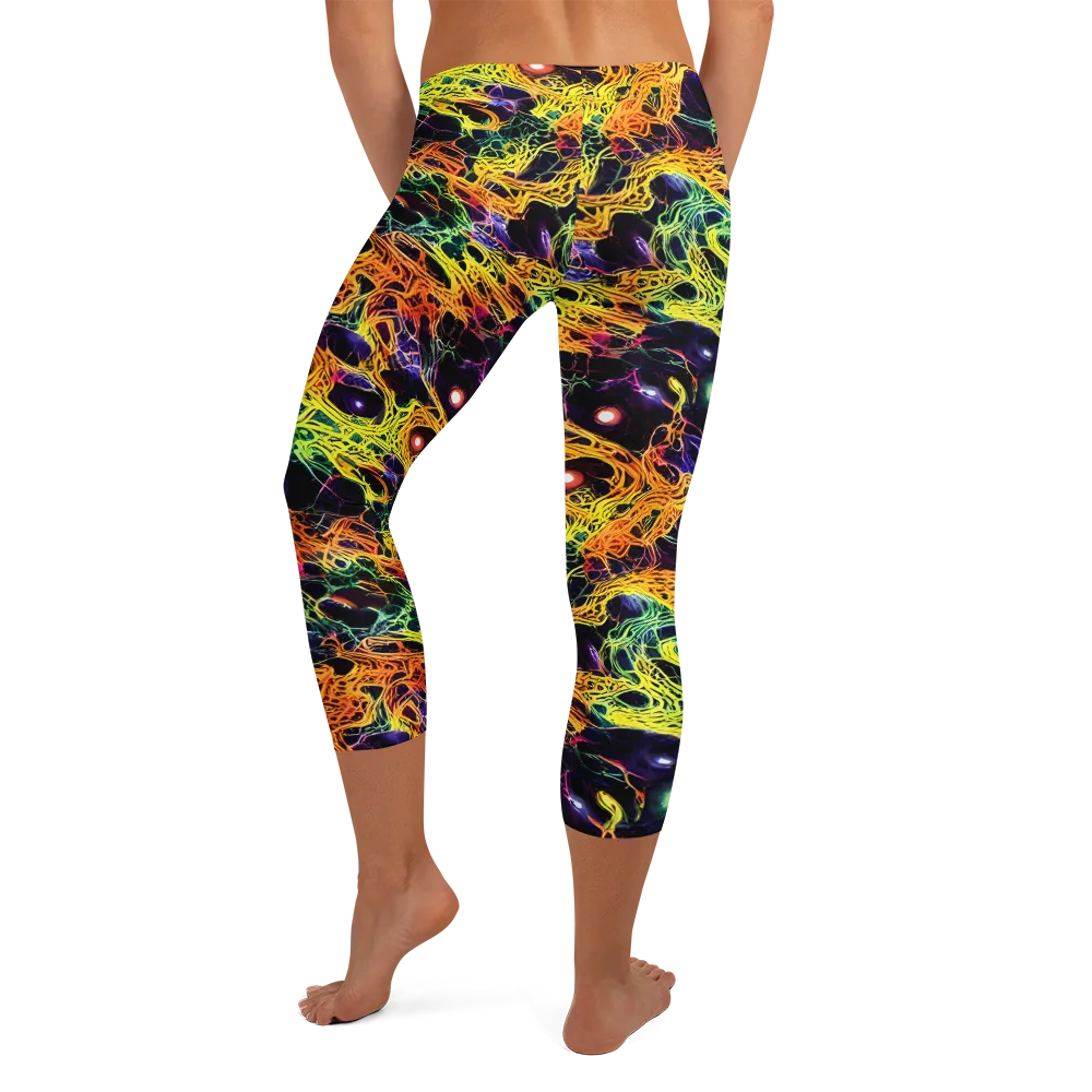 Voltage Veins on Capri Leggings — Back