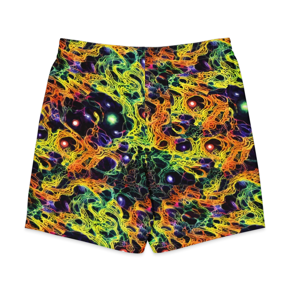 Voltage Veins on Men's Board Shorts — Back