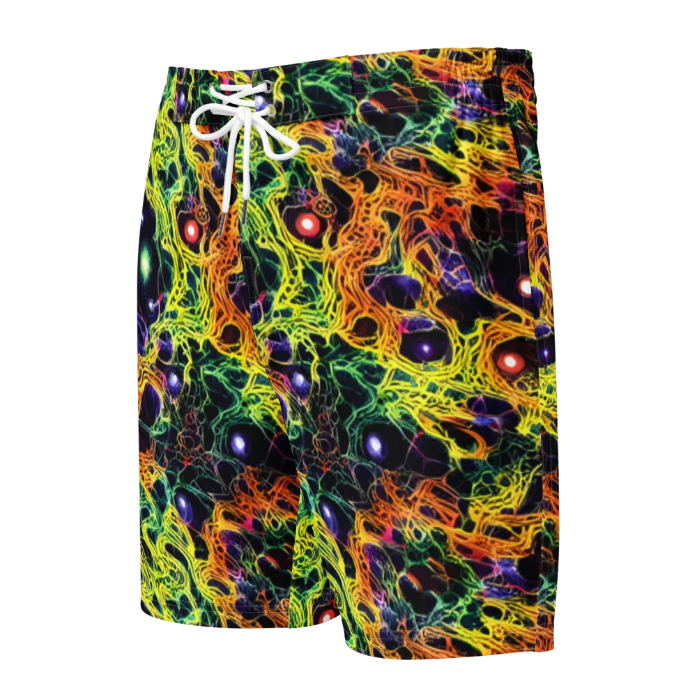 Voltage Veins on Men's Board Shorts — Front