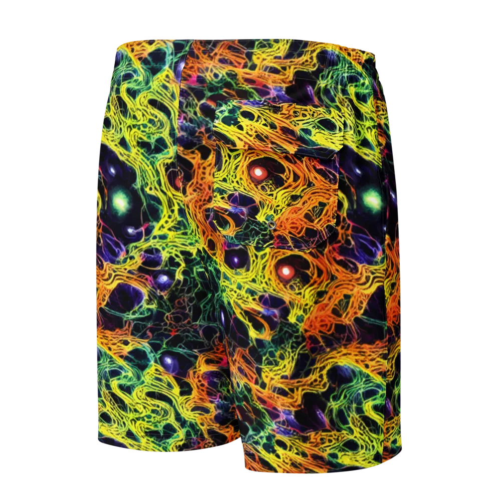 Voltage Veins on Men's Board Shorts — Back
