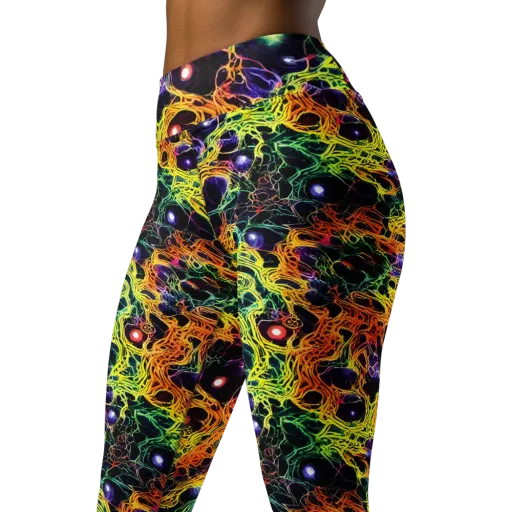 Voltage Veins on a Yoga Leggings