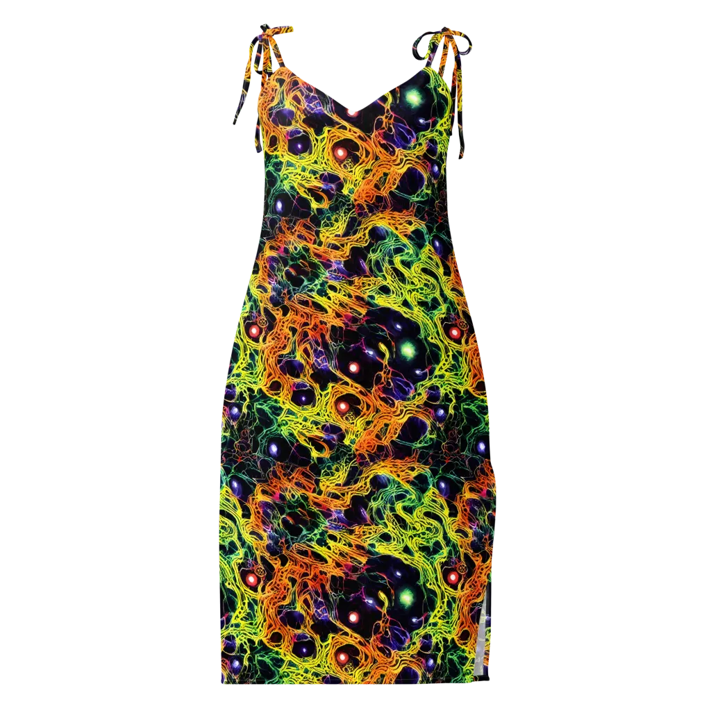 Voltage Veins on Slip Dress — Front