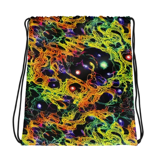 Voltage Veins on a Drawstring Bag