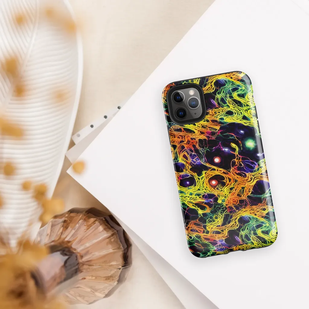 Voltage Veins on Tough Case for iPhone® — Front