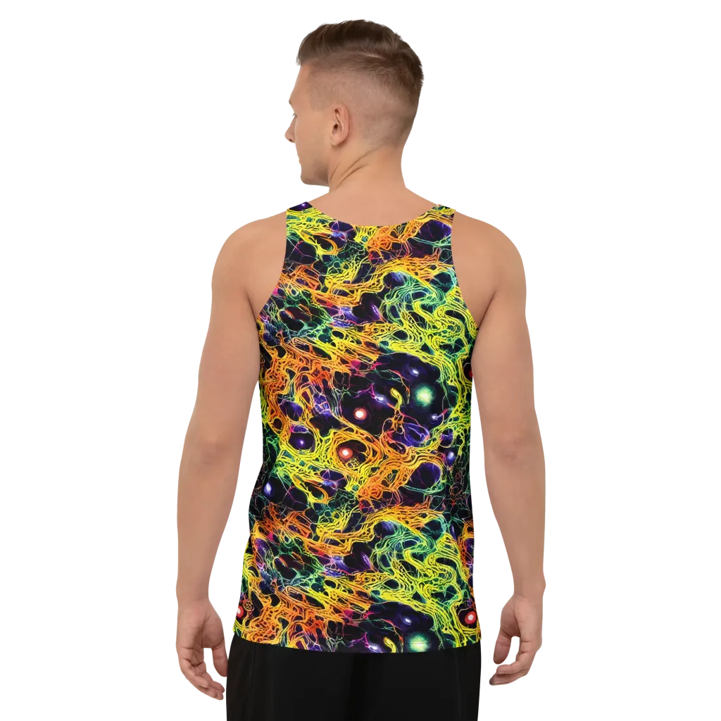 Voltage Veins on Men's Tank Top — Back