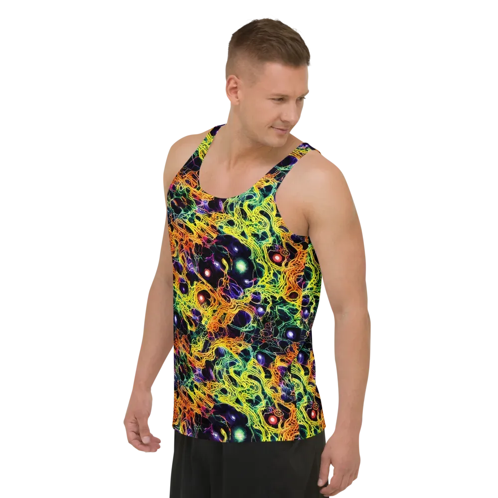 Voltage Veins on Men's Tank Top — Left Front