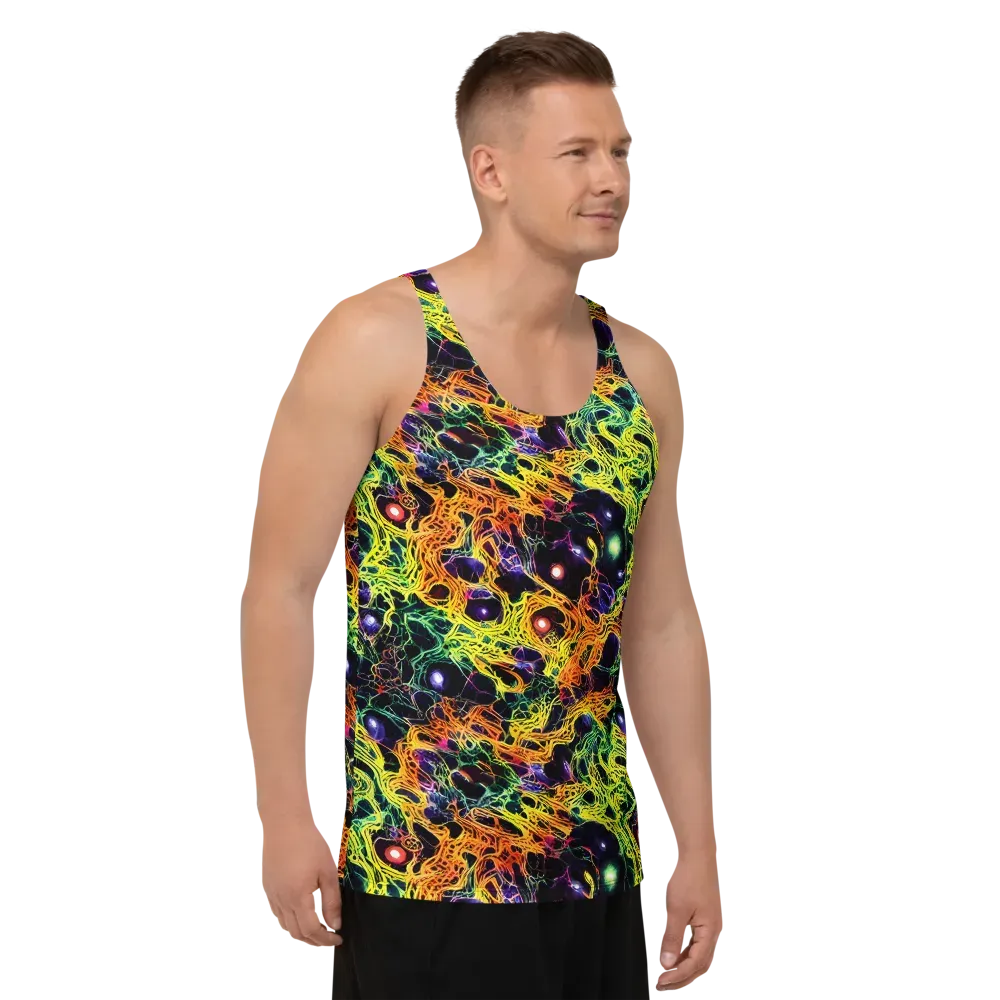 Voltage Veins on Men's Tank Top — Right Front