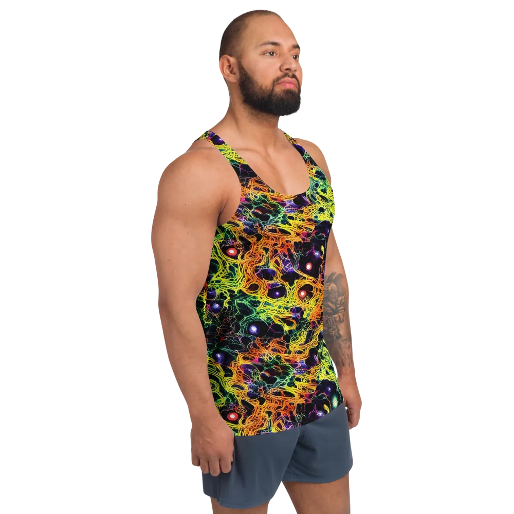 Voltage Veins on Men's Tank Top — Right Front