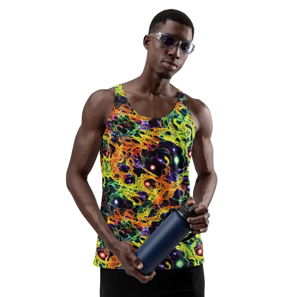 Voltage Veins on Men's Tank Top — Front
