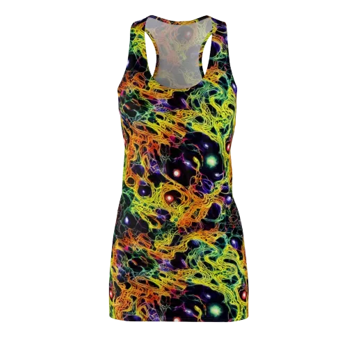 Voltage Veins on a Racerback Dress