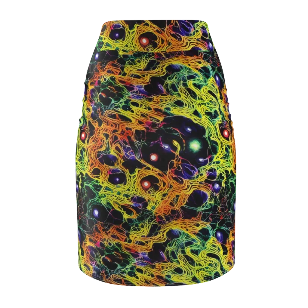 Voltage Veins on Pencil Skirt — Back