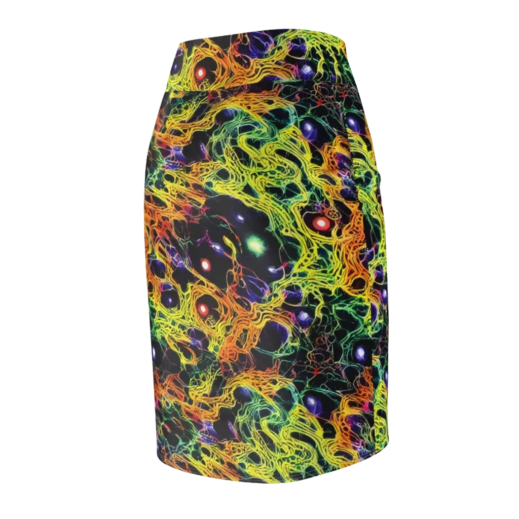 Voltage Veins on Pencil Skirt — Back Side