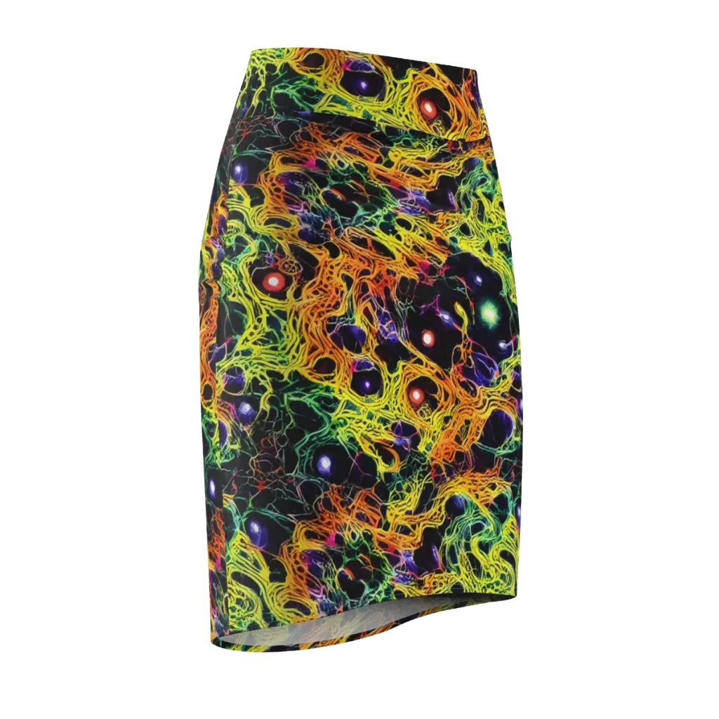 Voltage Veins on Pencil Skirt — Front Side