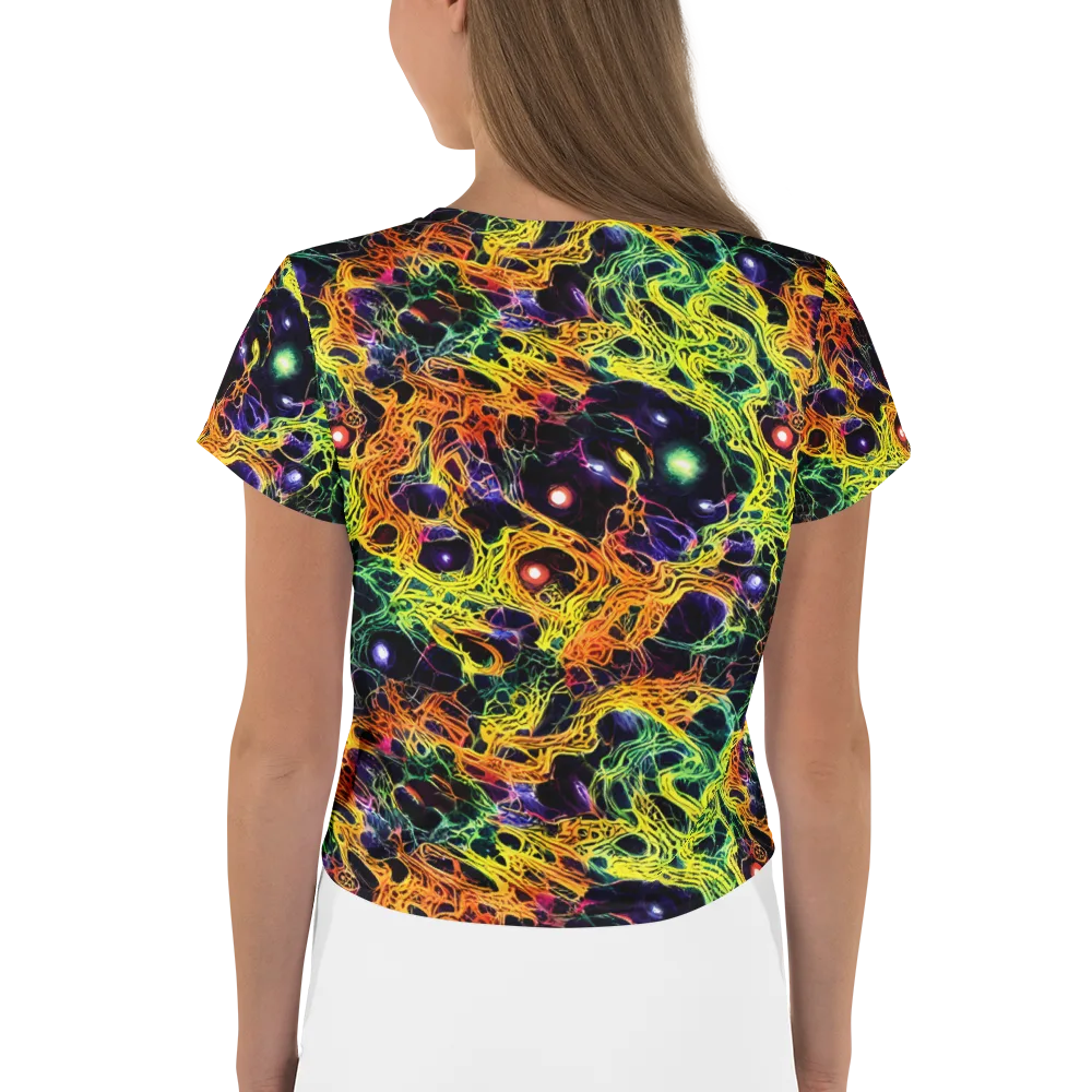 Voltage Veins on Crop Tee — Back
