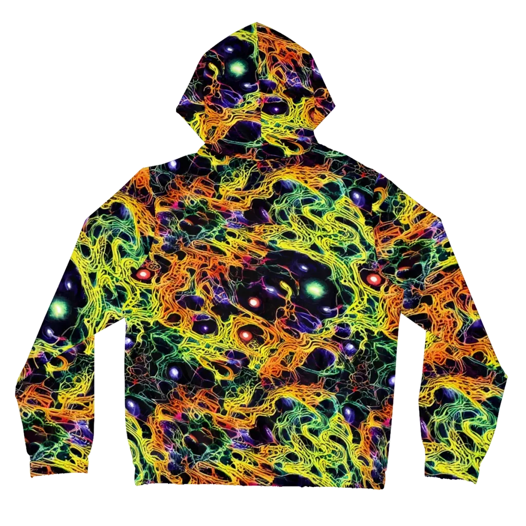 Voltage Veins on Women's Full-Zip Hoodie — Back