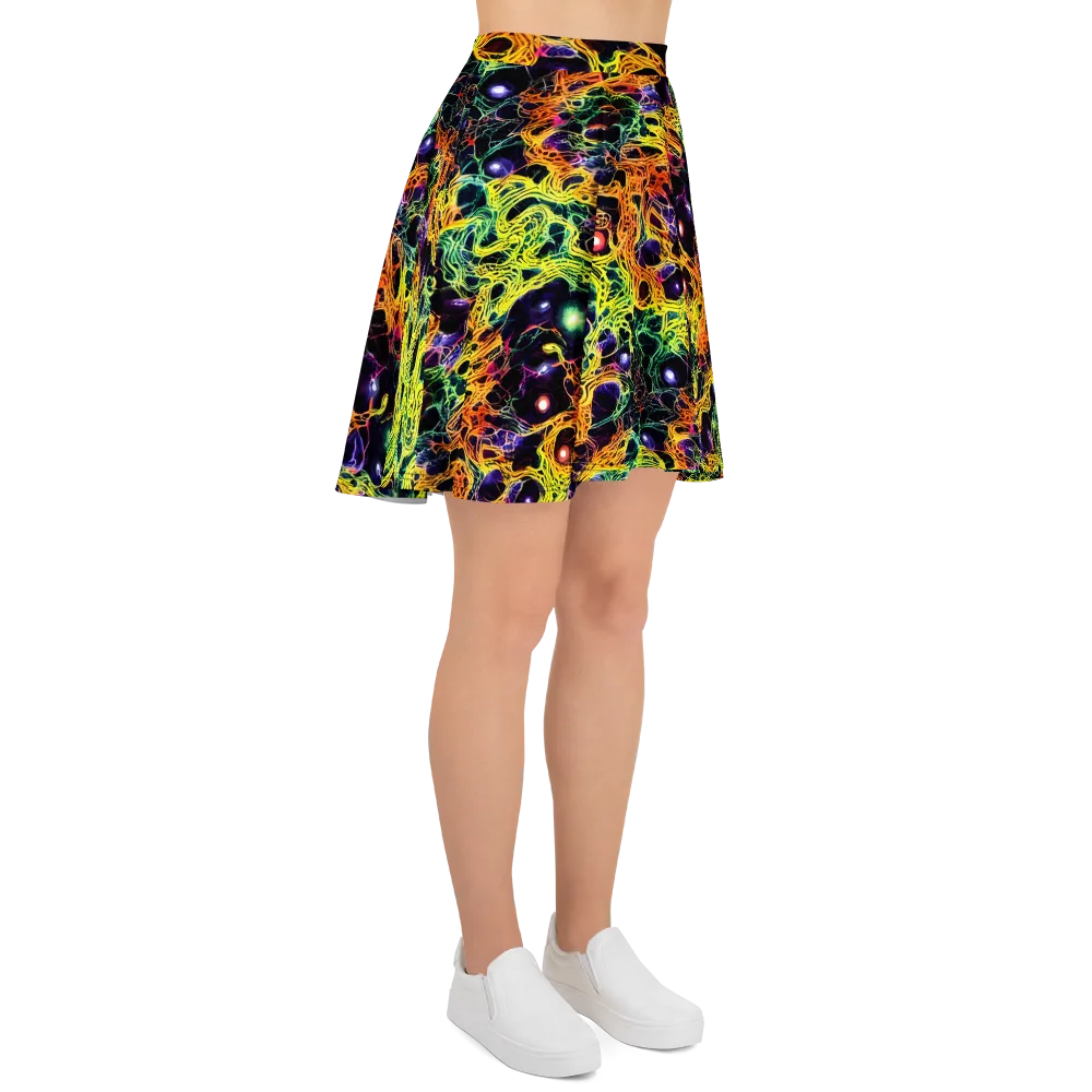 Voltage Veins on Skater Skirt — Right